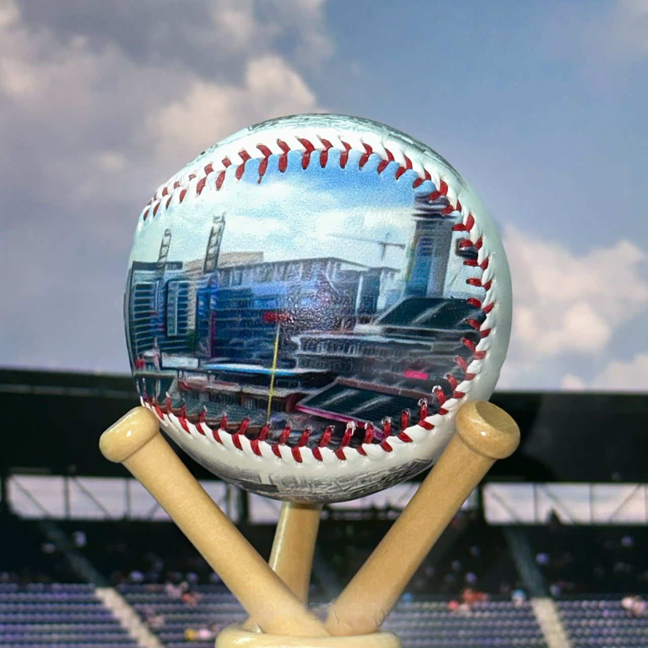 Truist Park Hand Drawn Stadium Baseballs
