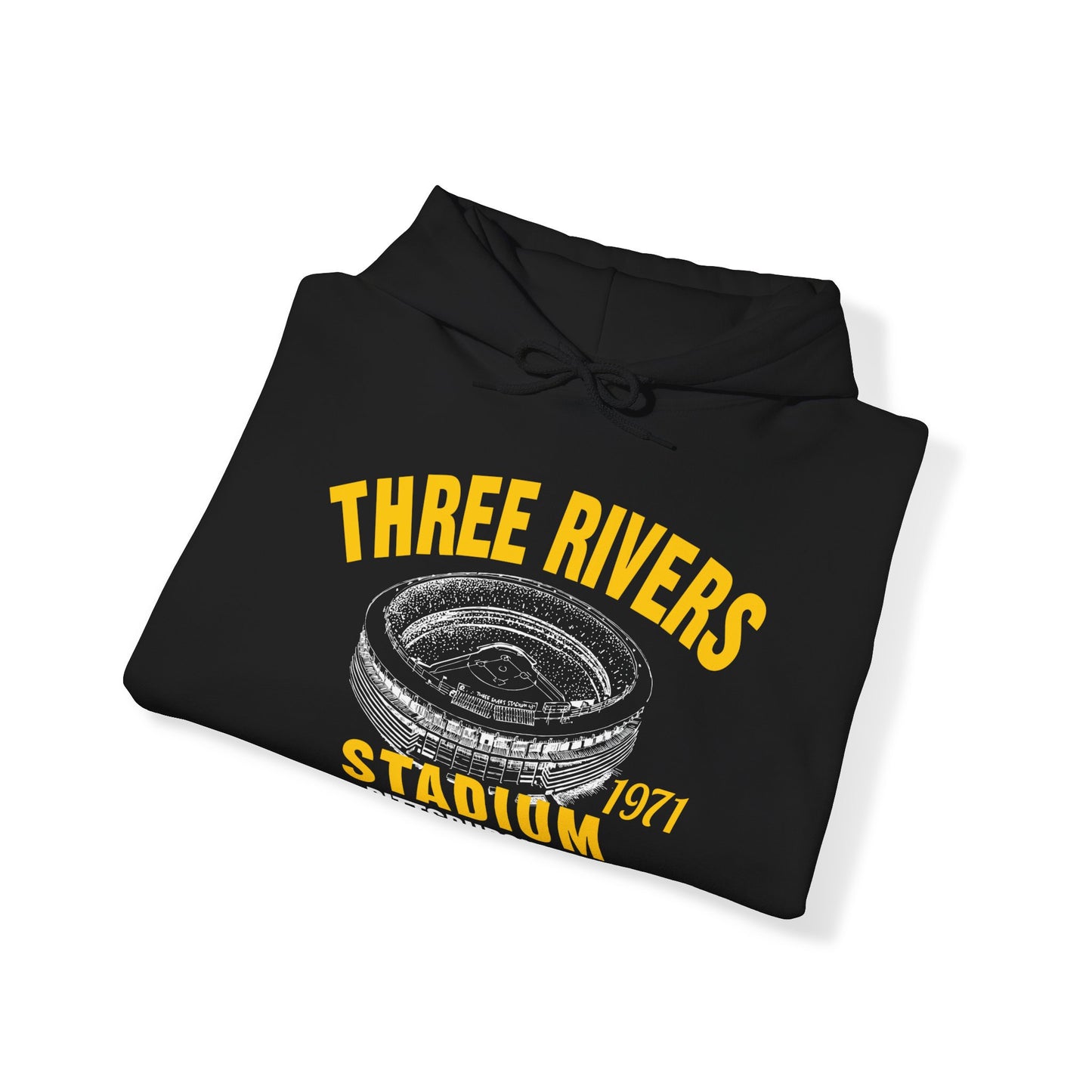 Three Rivers Stadium 1971 Baseball Unisex Hooded Sweatshirt - Past Home of Your Pittsburgh Pirates