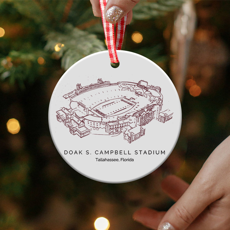 Doak Campbell Stadium - Florida State Seminoles football, College Football Ceramic Christmas Ornament
