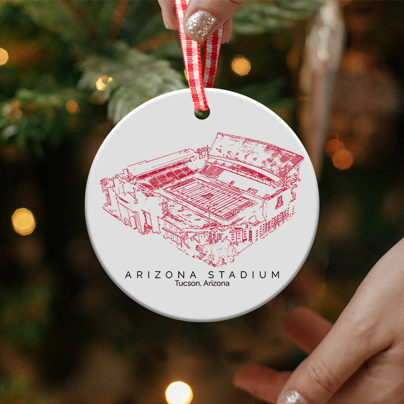 Arizona Stadium - Arizona Wildcats football,College Football Ceramic Christmas Ornament