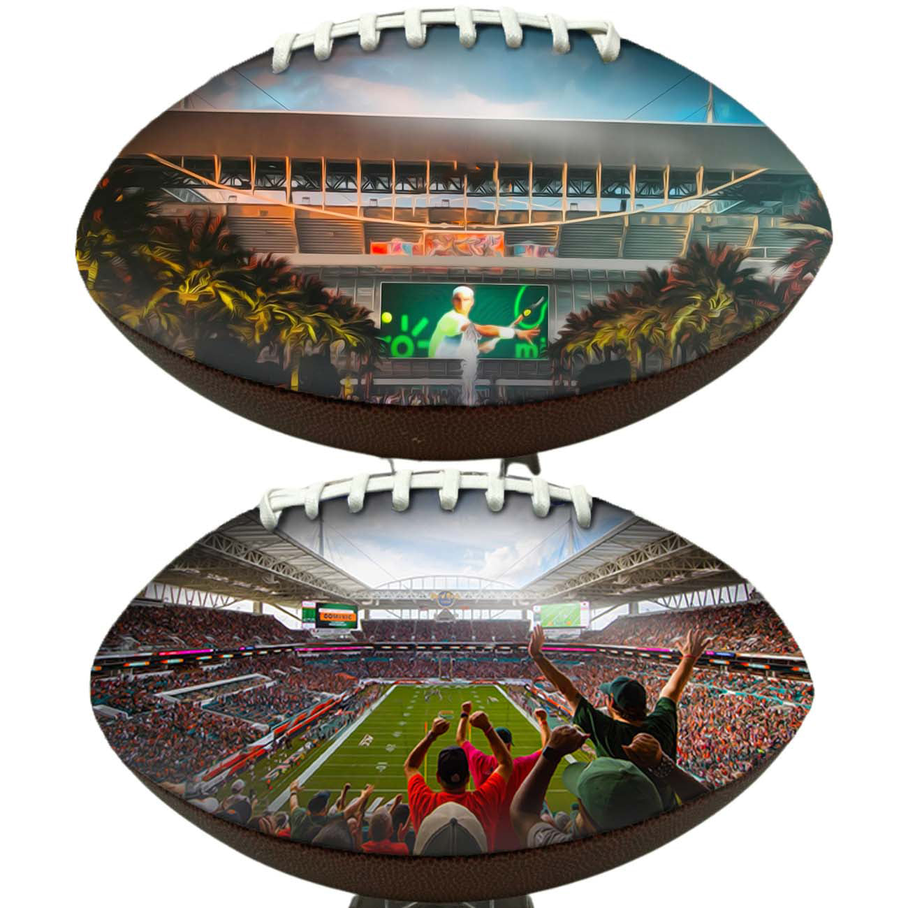 Hard Rock Stadium Football Digital Painting Series