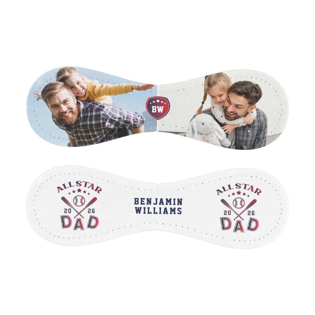 🔥Hot Sale🔥All Star Dad Photo Monogram Baseball