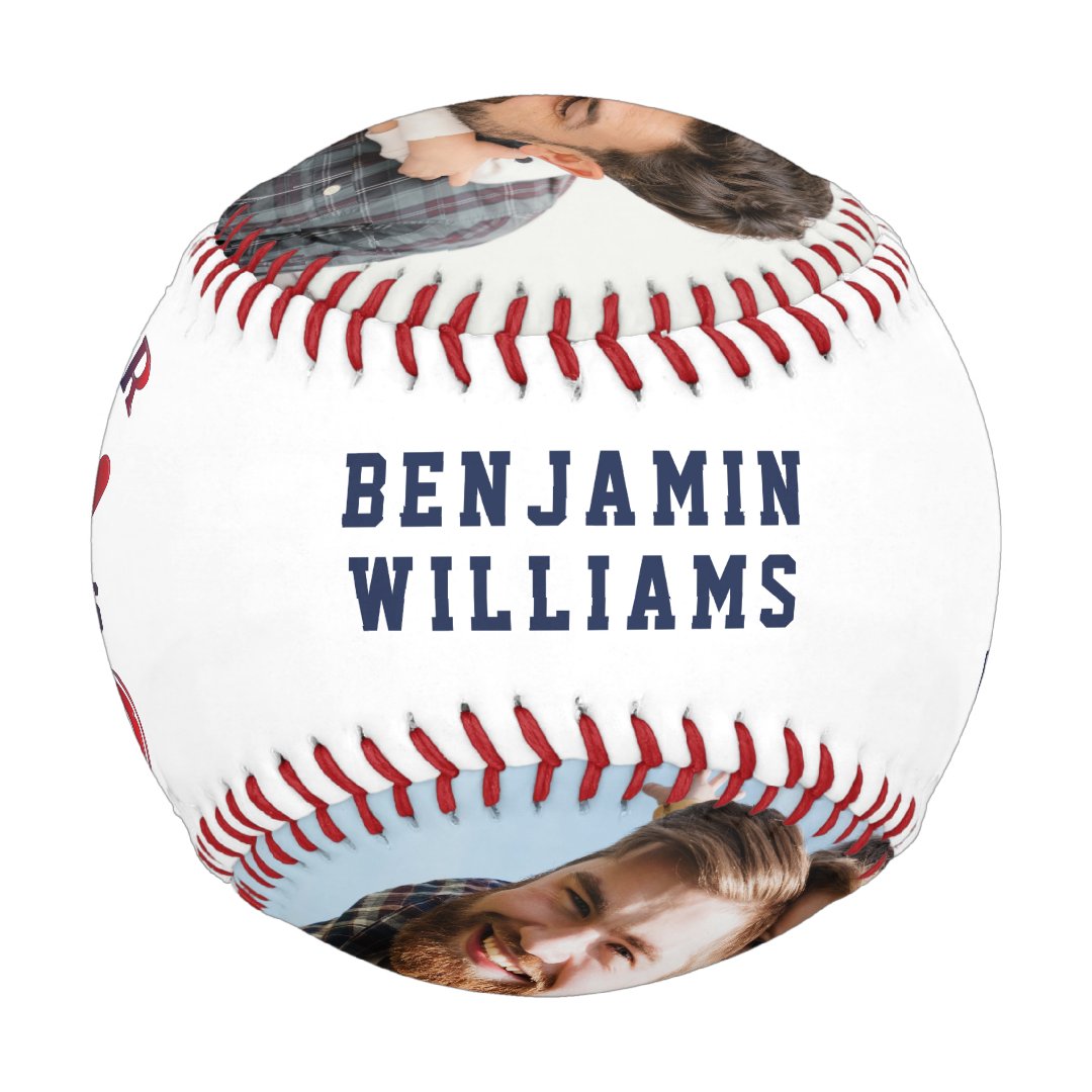 🔥Hot Sale🔥All Star Dad Photo Monogram Baseball