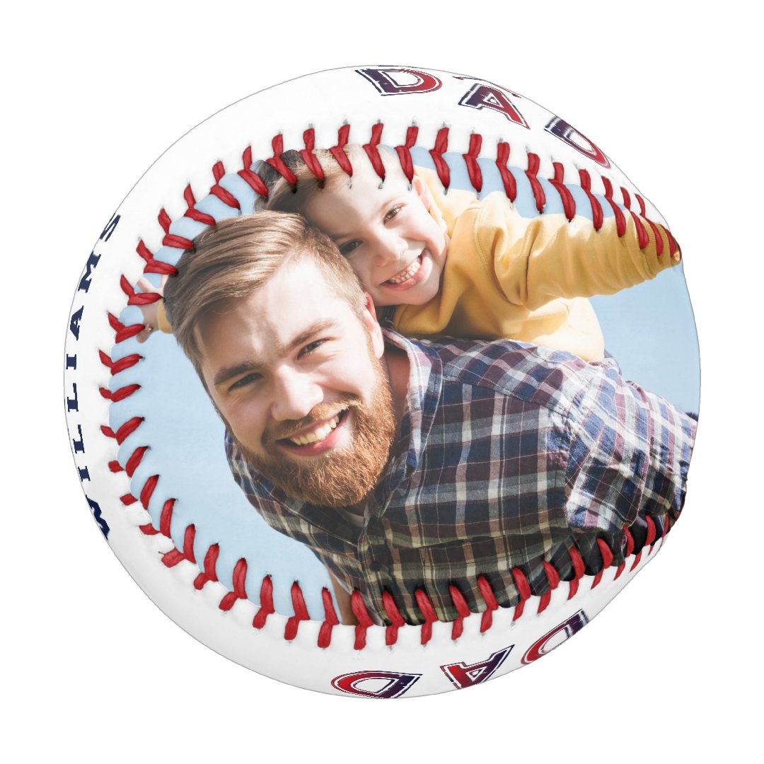 🔥Hot Sale🔥All Star Dad Photo Monogram Baseball