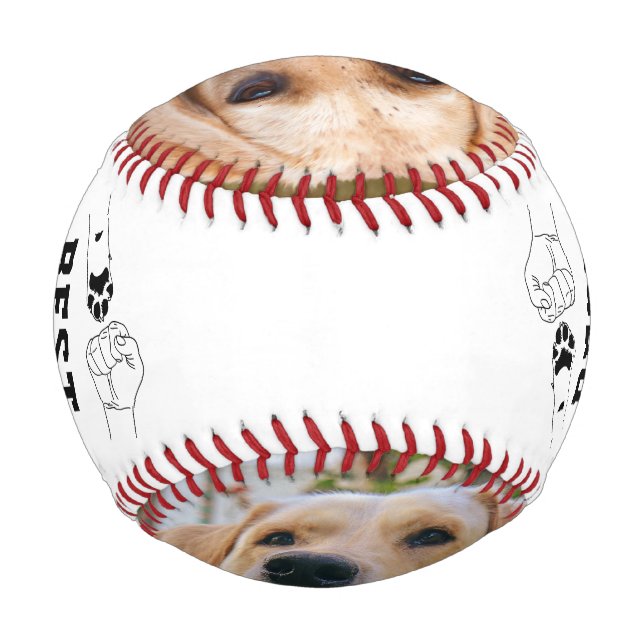 Best Dog Dad Ever 2 Photo Father's Day Baseball