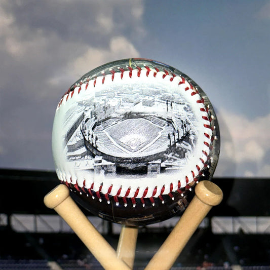 Comerica Park Hand Drawn Stadium Baseballs
