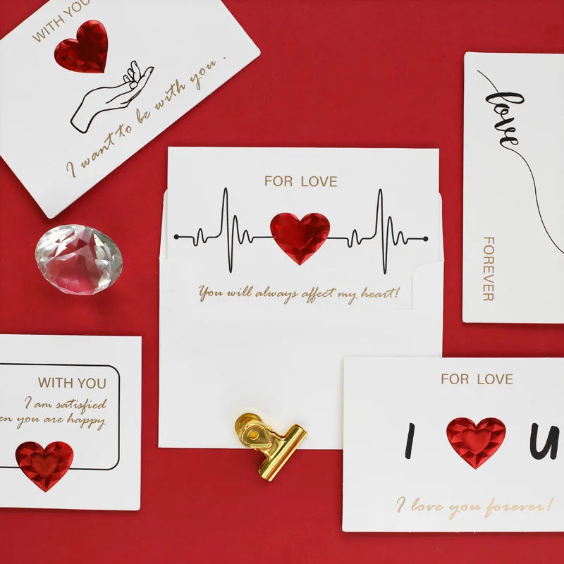 Solid Red Heart Greeting Card