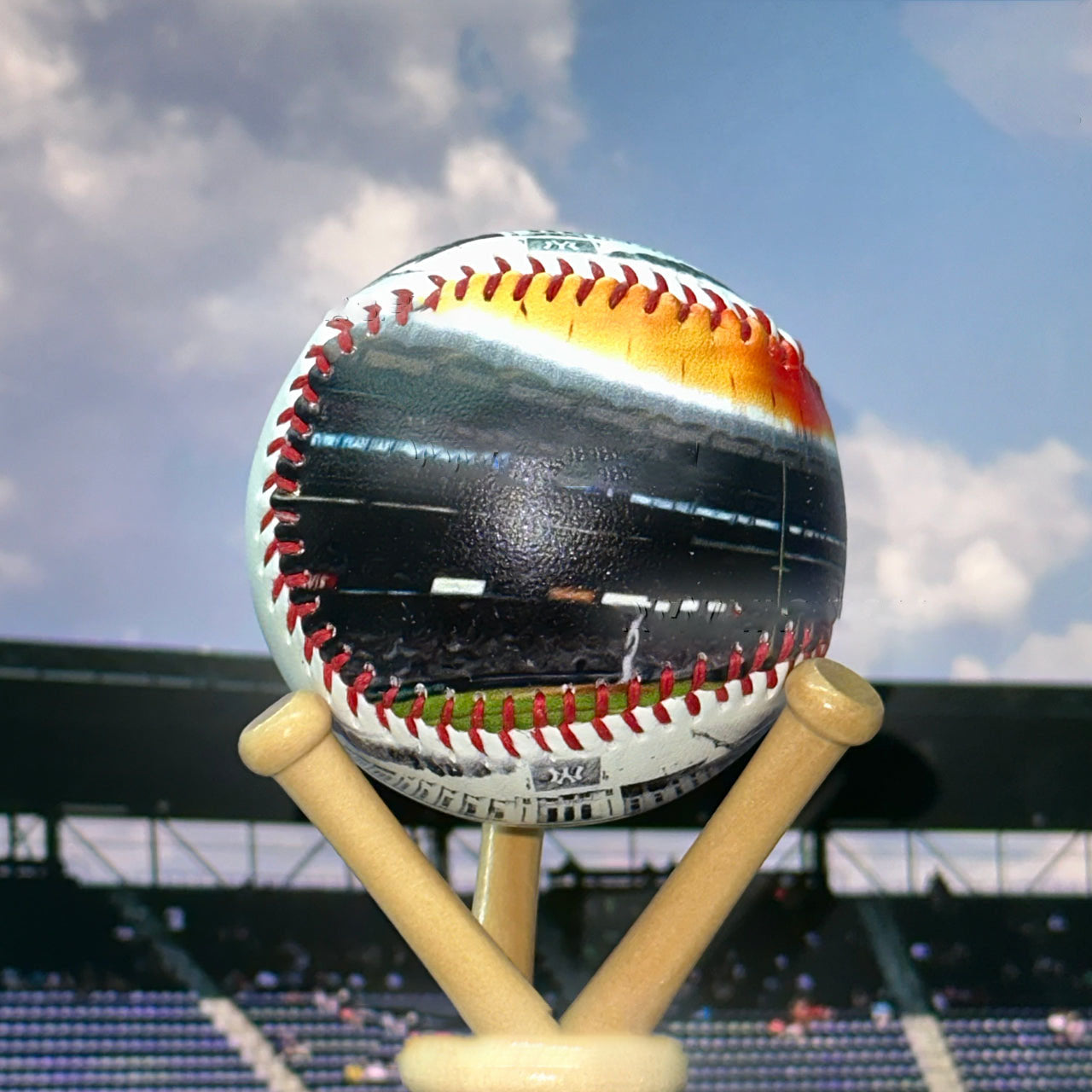 Yankee Stadium Hand Drawn Stadium Baseballs