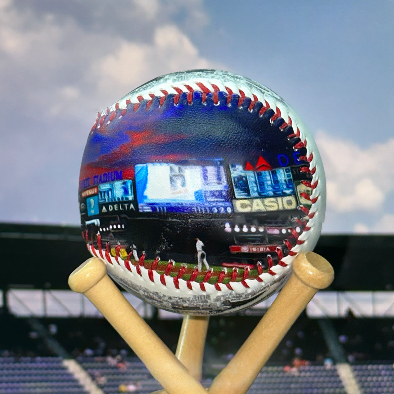 Yankee Stadium Hand Drawn Stadium Baseballs