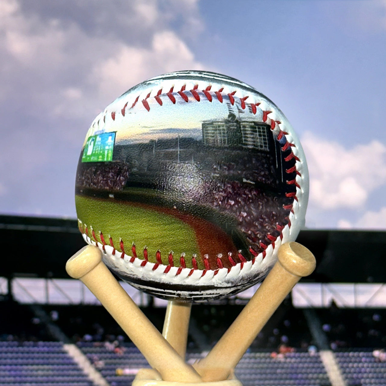 Wrigley Field Hand Drawn Stadium Baseballs