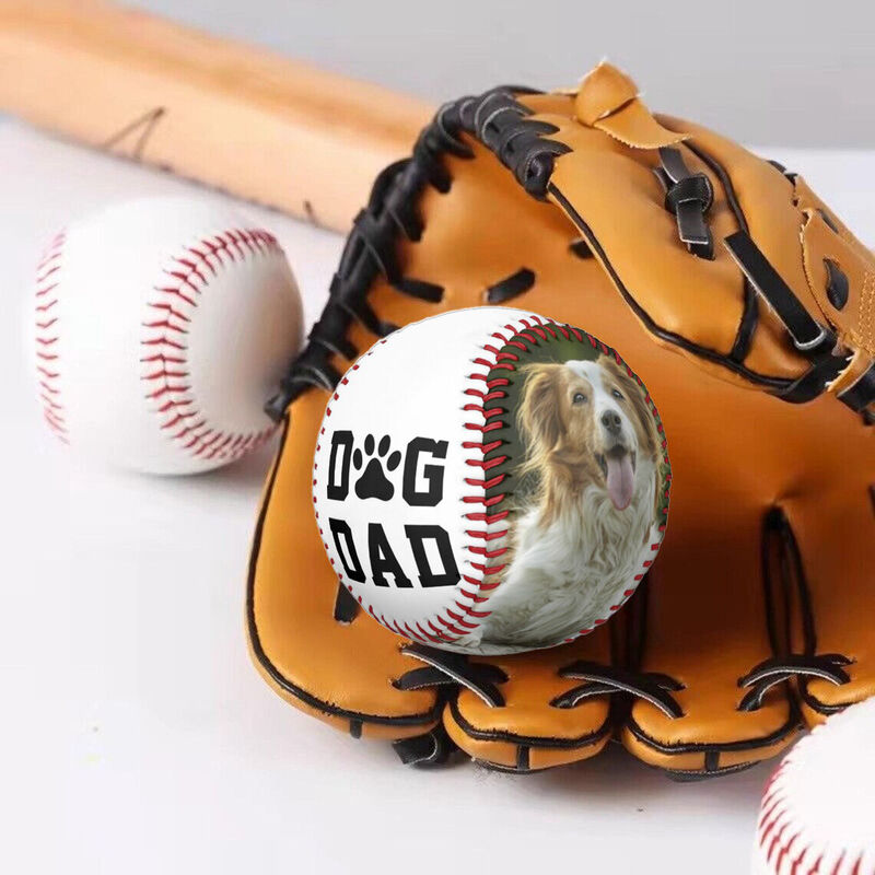 Personalized Baseball Add Pet Photos Gifts for Dad