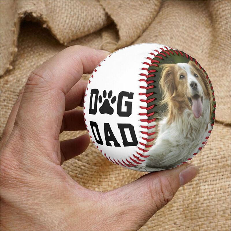 Personalized Baseball Add Pet Photos Gifts for Dad