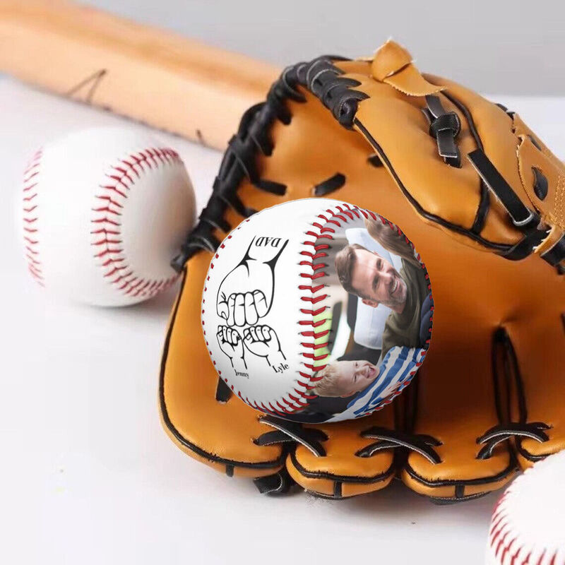 Custom Baseball Gifts with Photos for Father's Day
