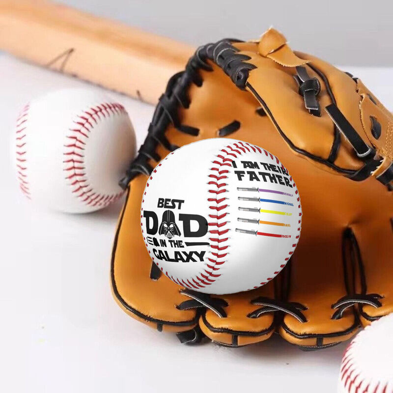 "The Best Dad in the Galaxy" Customized Baseball Can Add Name Father's Day Gifts