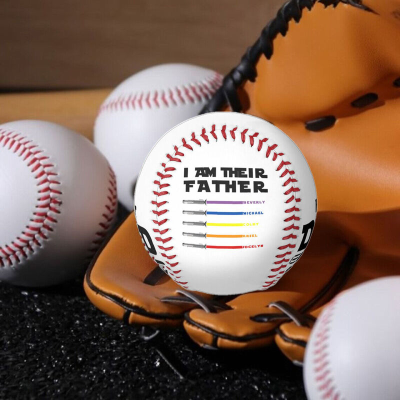 "The Best Dad in the Galaxy" Customized Baseball Can Add Name Father's Day Gifts