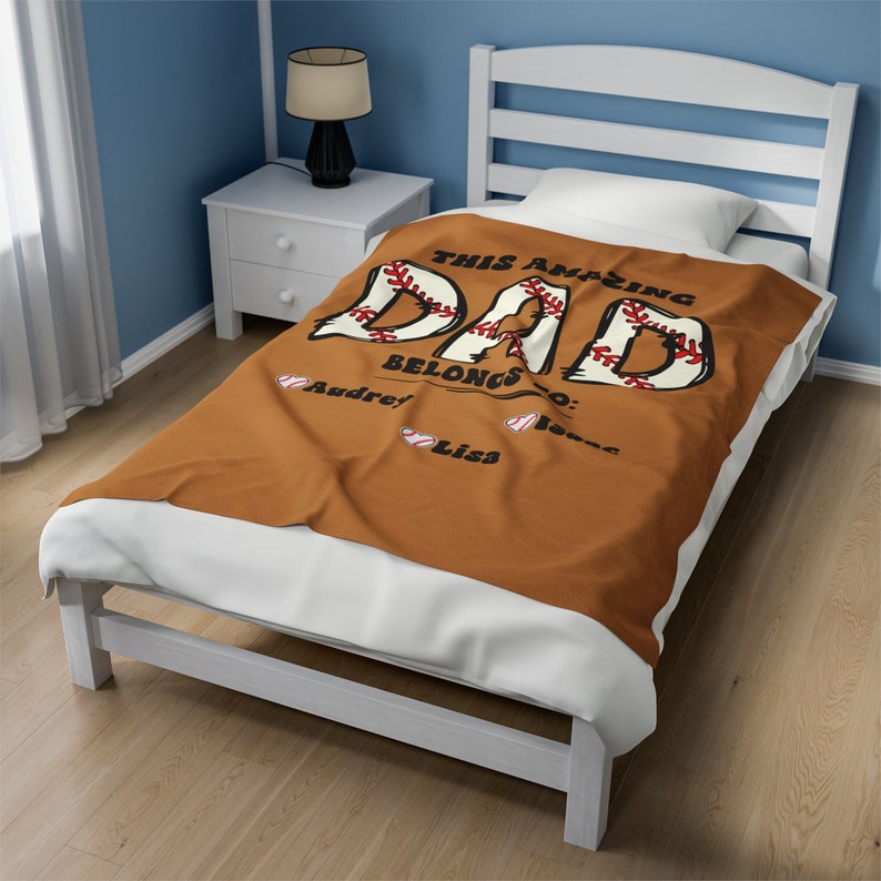 Personalized Father's Day Gift, Custom Dad Blanket, Father's Day Gift, Gift From Childs