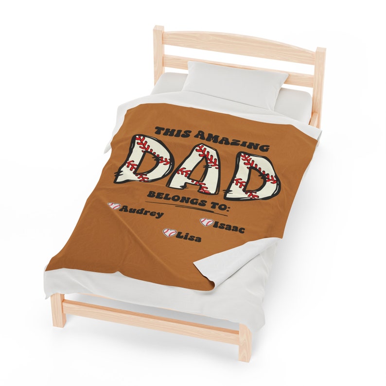 Personalized Father's Day Gift, Custom Dad Blanket, Father's Day Gift, Gift From Childs