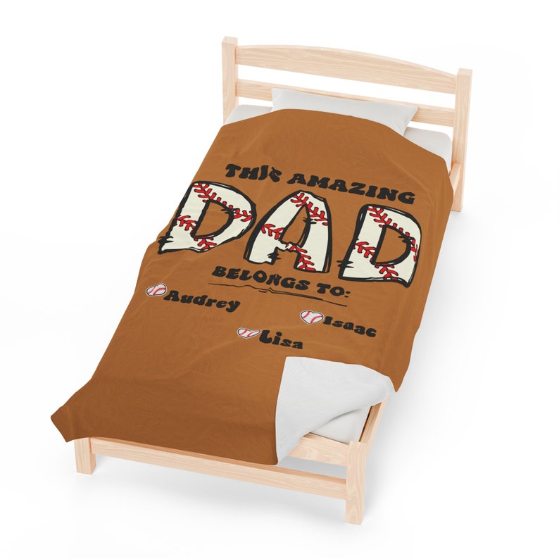 Personalized Father's Day Gift, Custom Dad Blanket, Father's Day Gift, Gift From Childs