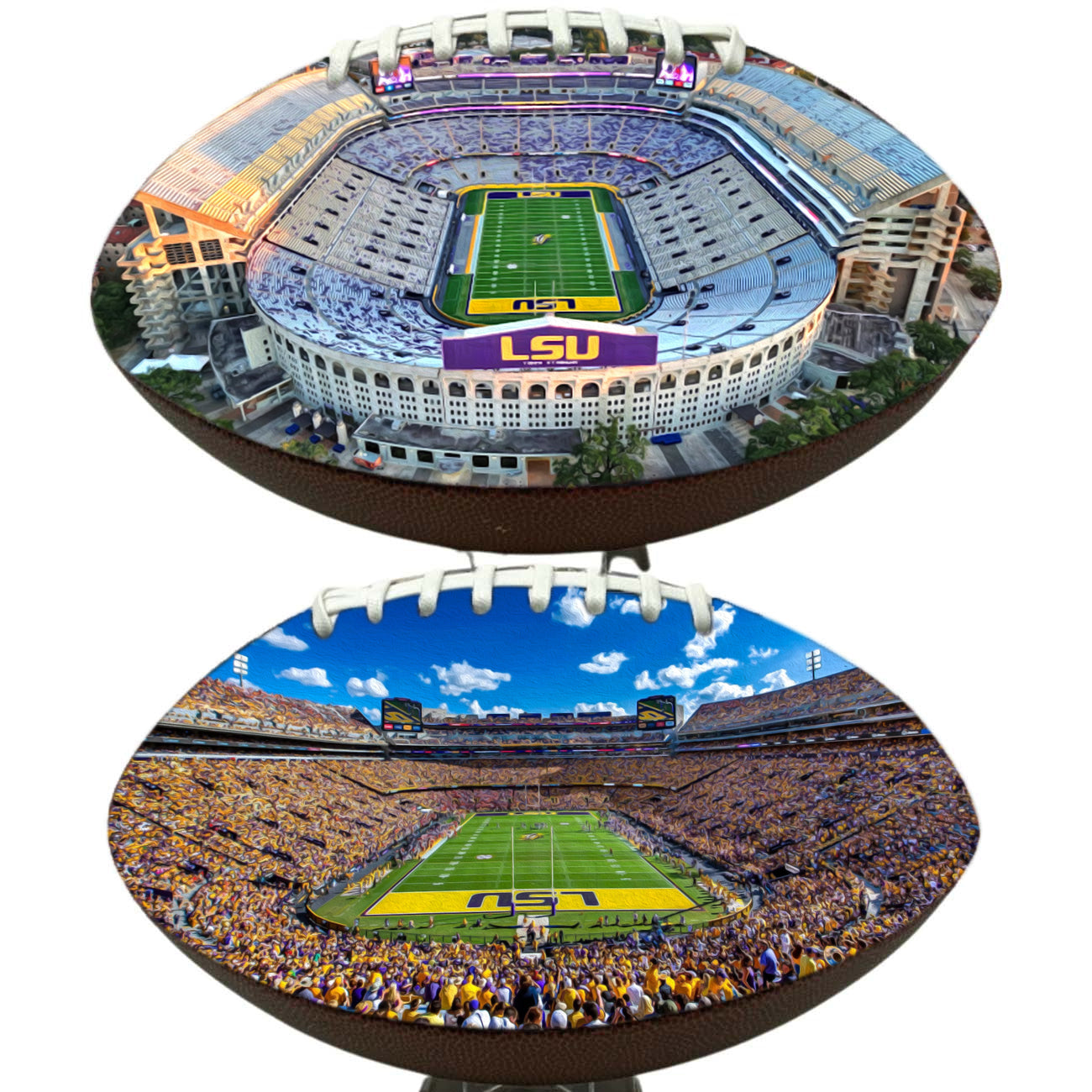 Tiger Stadium Football Digital Painting Series