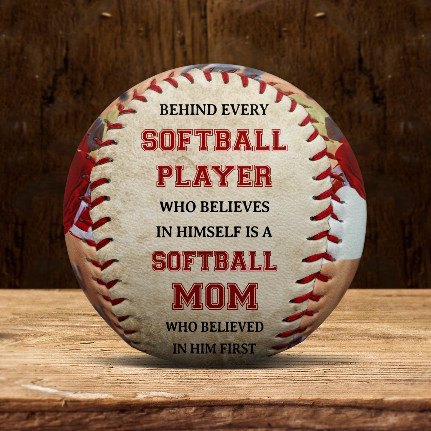 Custom Photo Behind Every Baseball Player - Gift For Baseball Players - Personalized Baseball, Softball