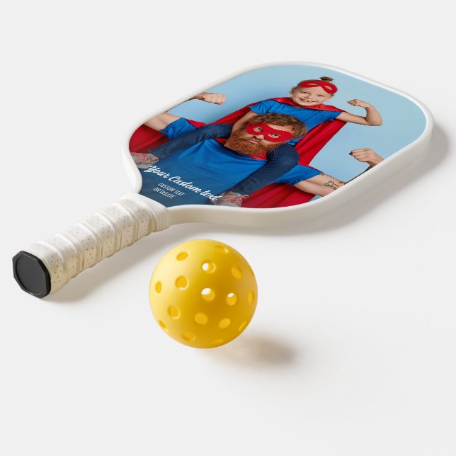 Your Custom Photo and Any Text Personalized Pickleball Paddle