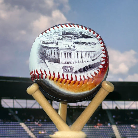 Yankee Stadium Hand Drawn Stadium Baseballs