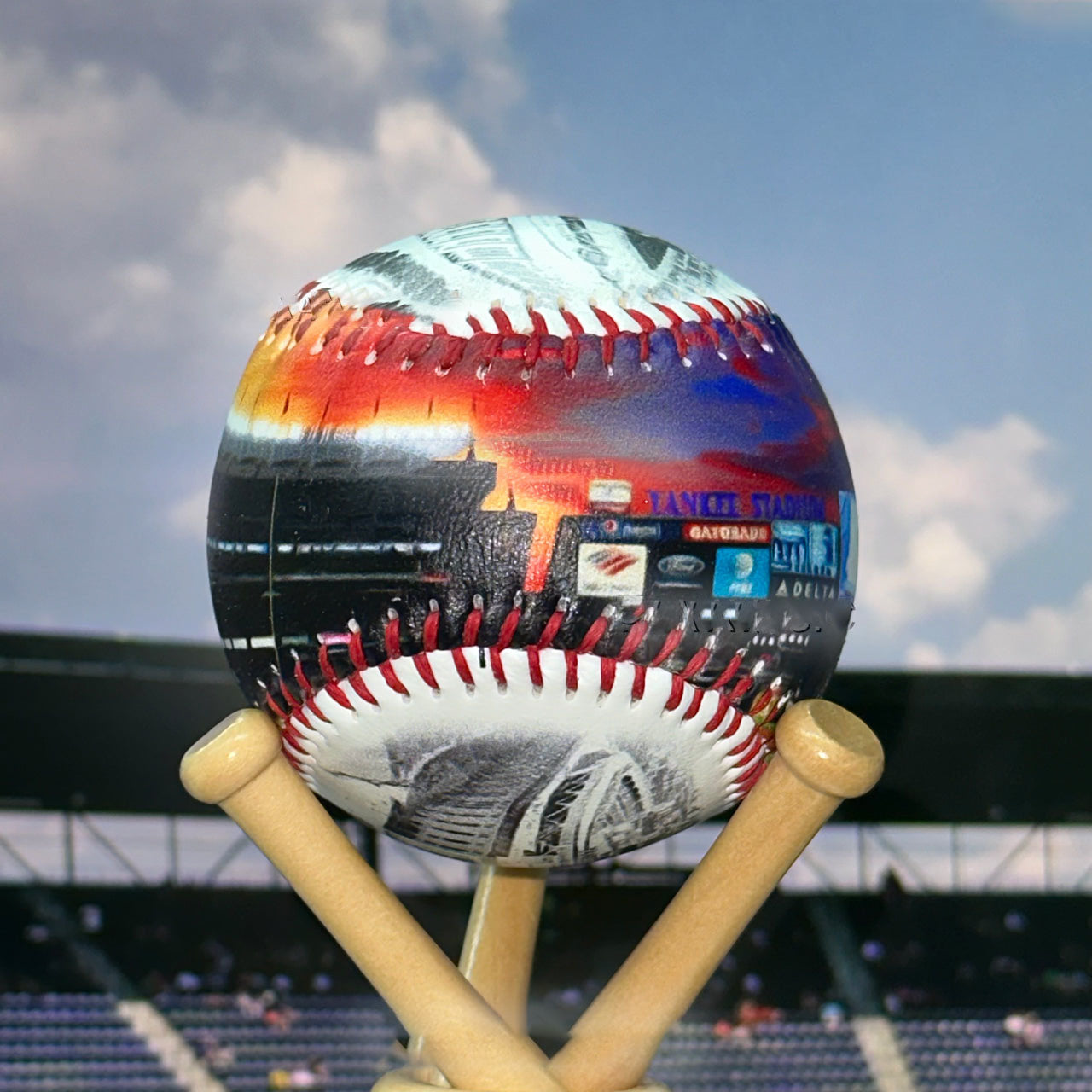 Yankee Stadium Hand Drawn Stadium Baseballs