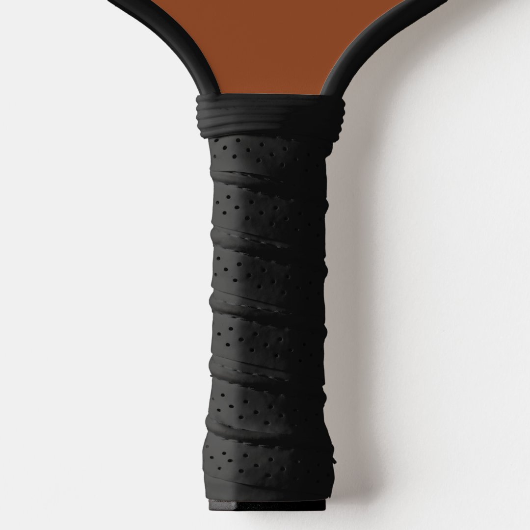 Dad Multi Photo Modern Typography Terracotta Pickleball Paddle