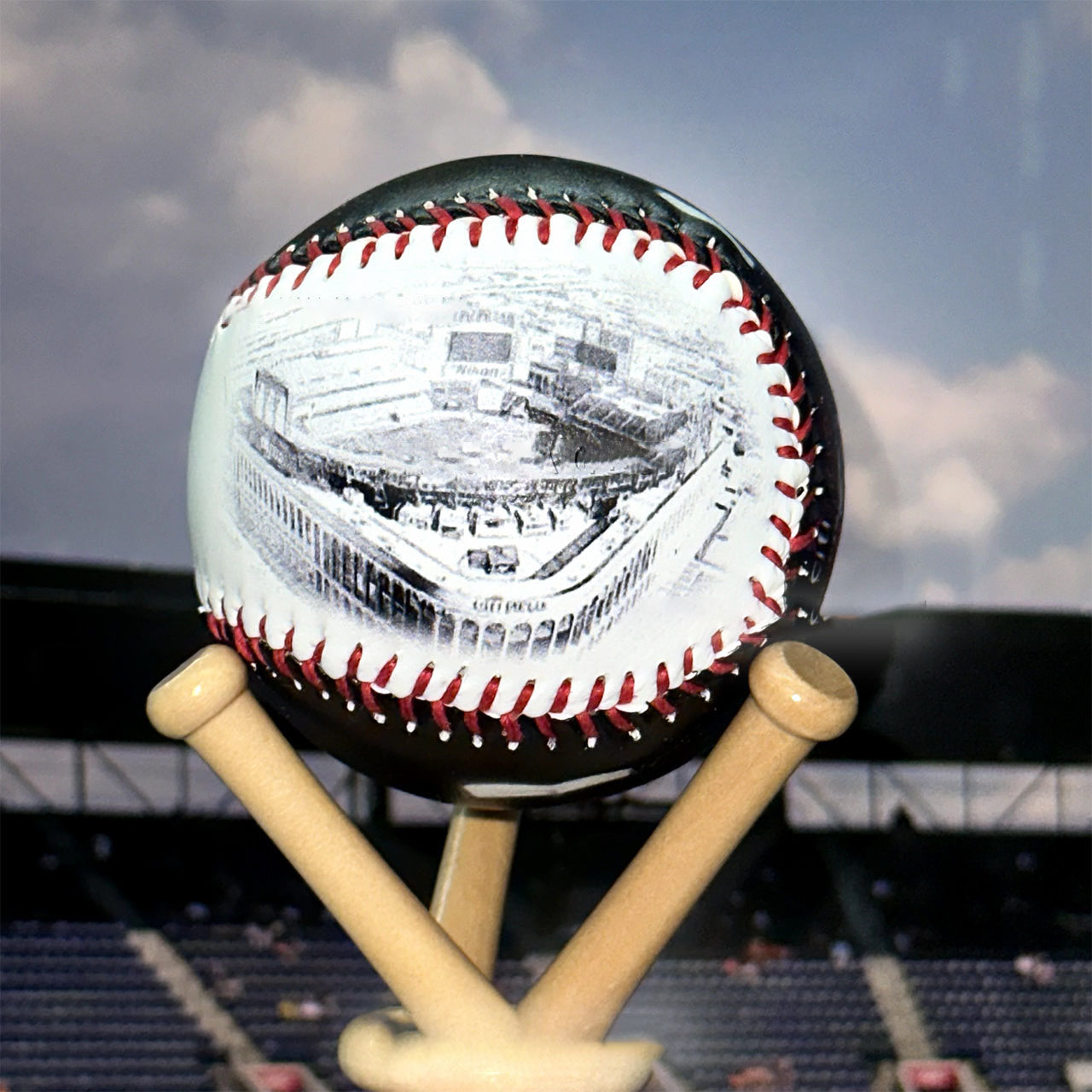Citi Field Hand Drawn Stadium Baseballs