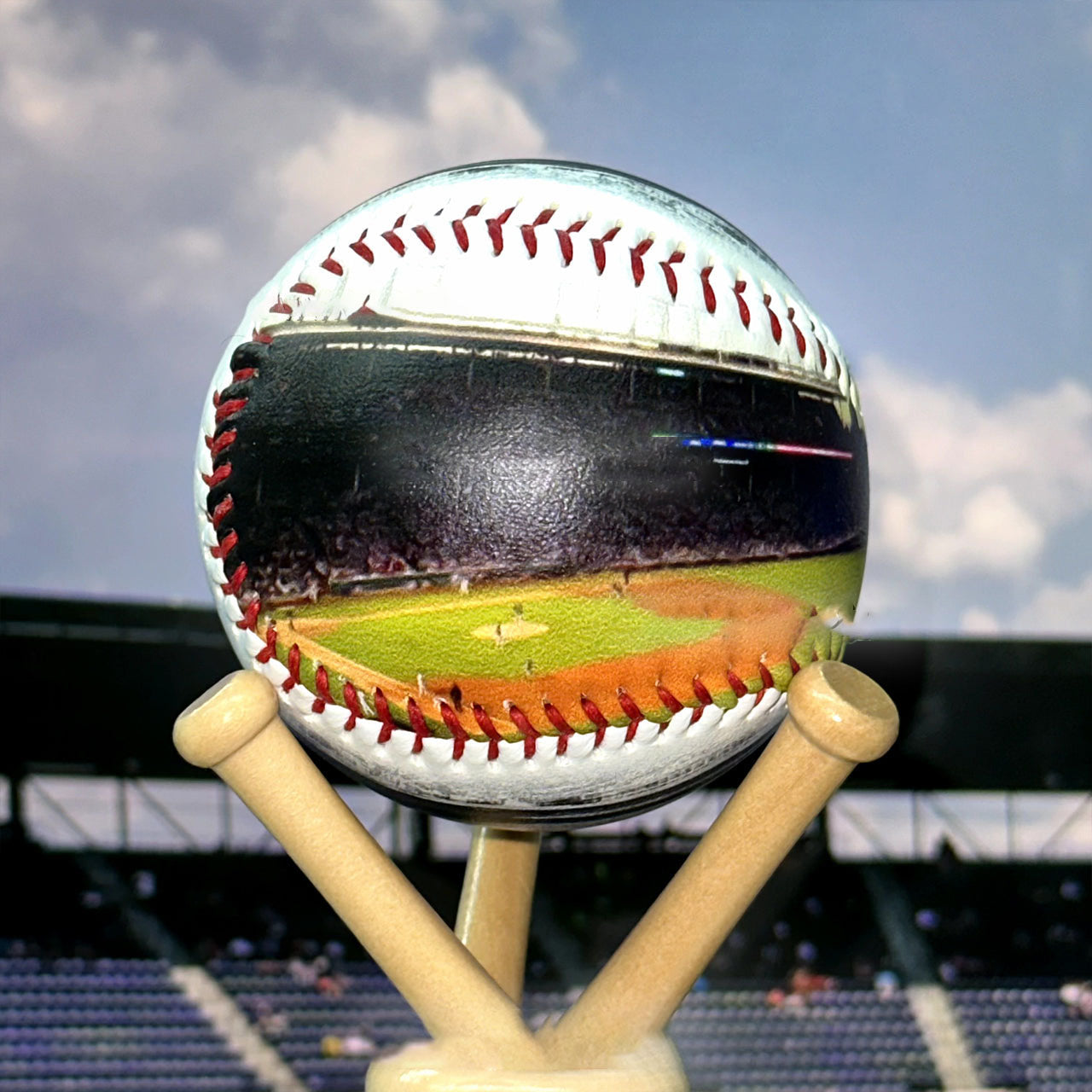 Wrigley Field Hand Drawn Stadium Baseballs