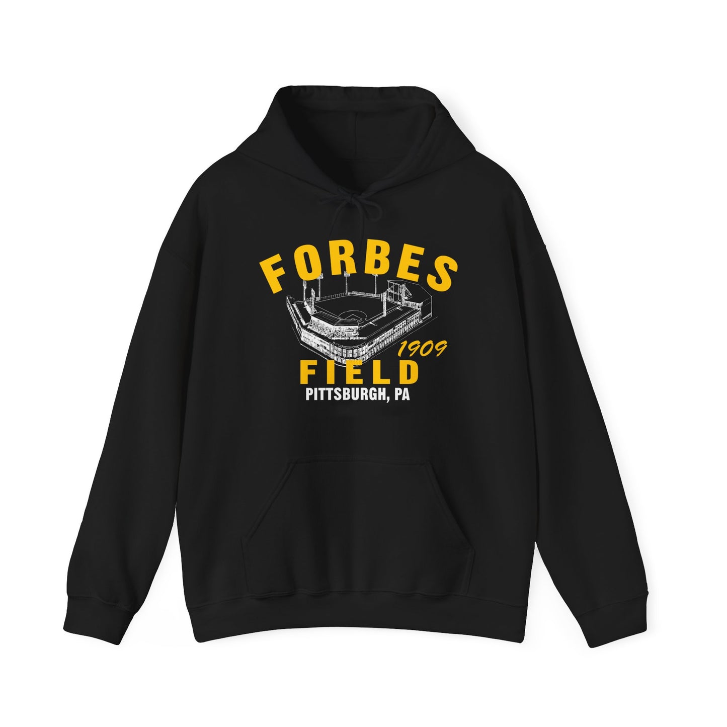 Forbes Field 1909 Baseball Hoodie - Past Home of Your Pittsburgh Pirates - Hooded Sweatshirt