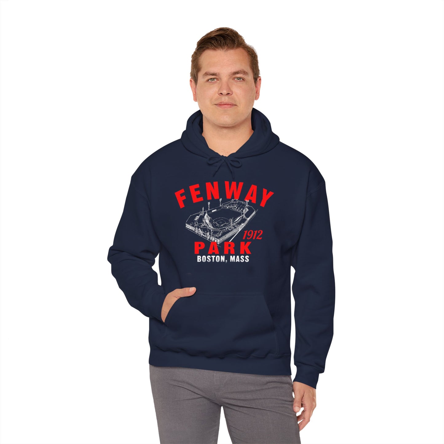 Fenway Park 1912 Baseball Unisex Hooded Sweatshirt - Home of Your Boston Red Sox