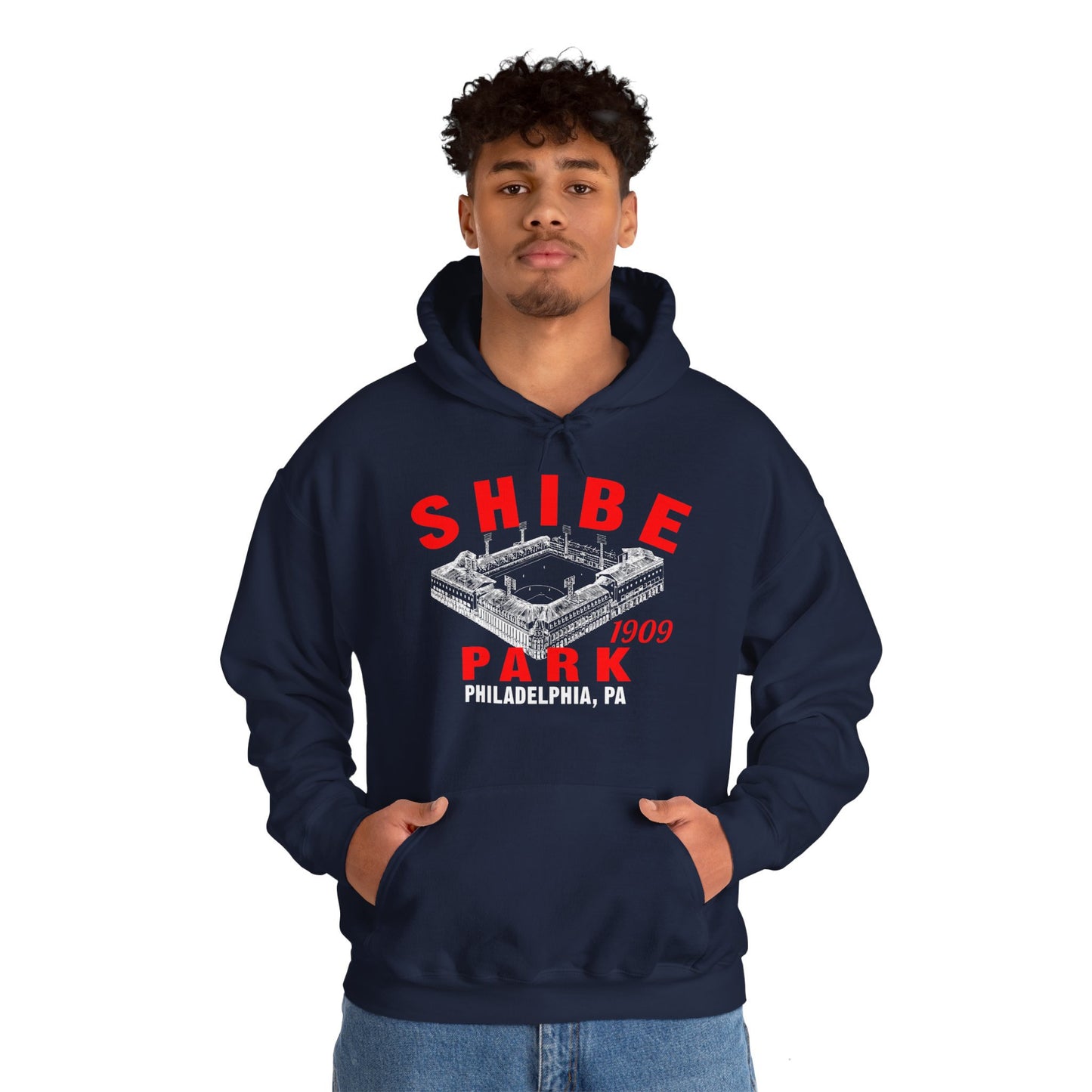 Shibe Park 1909 Baseball Unisex Hooded Sweatshirt - Past Home of Your Philadelphia A's