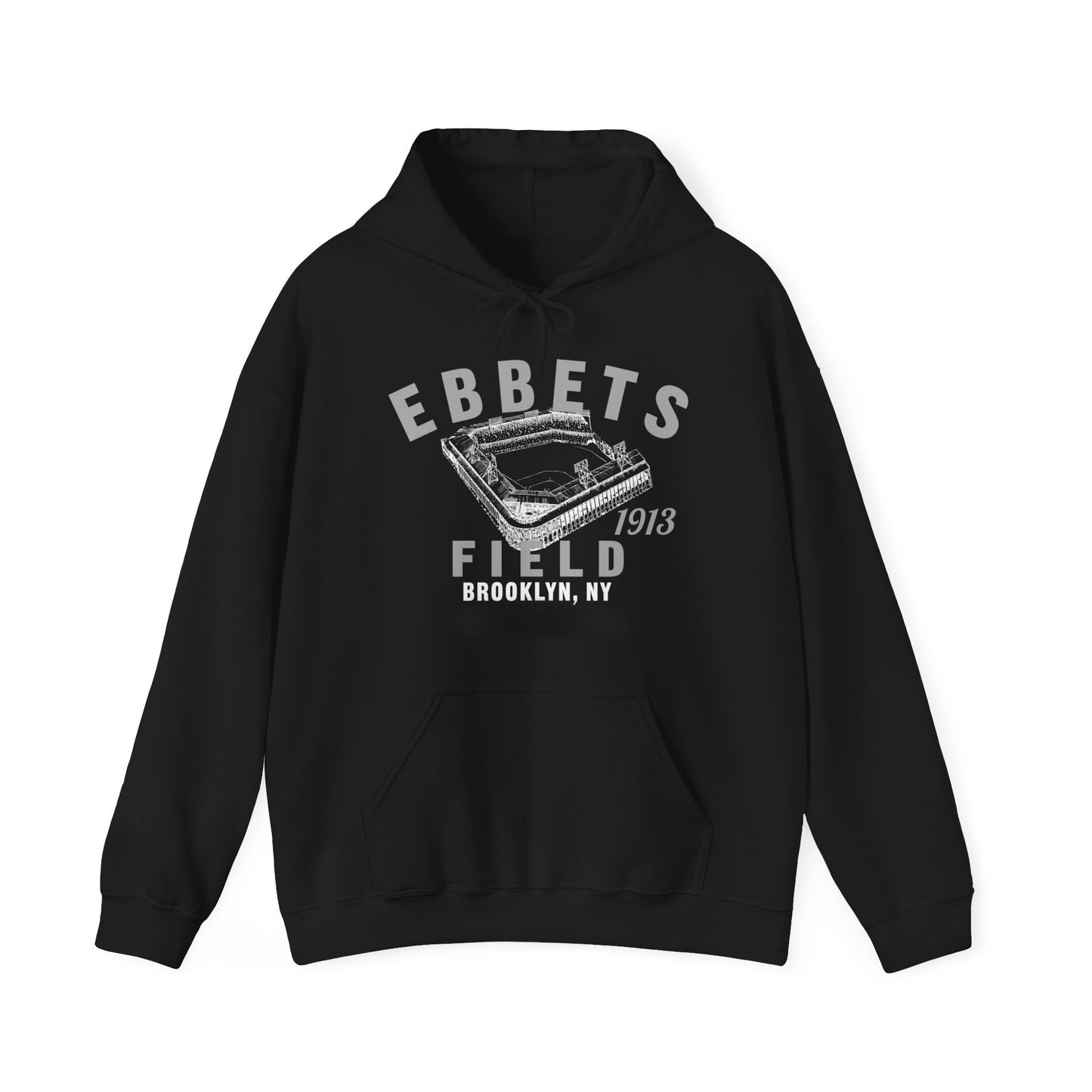 Ebbets Field 1913 Baseball Unisex Hooded Sweatshirt - Past Home of Your Brooklyn Dodgers