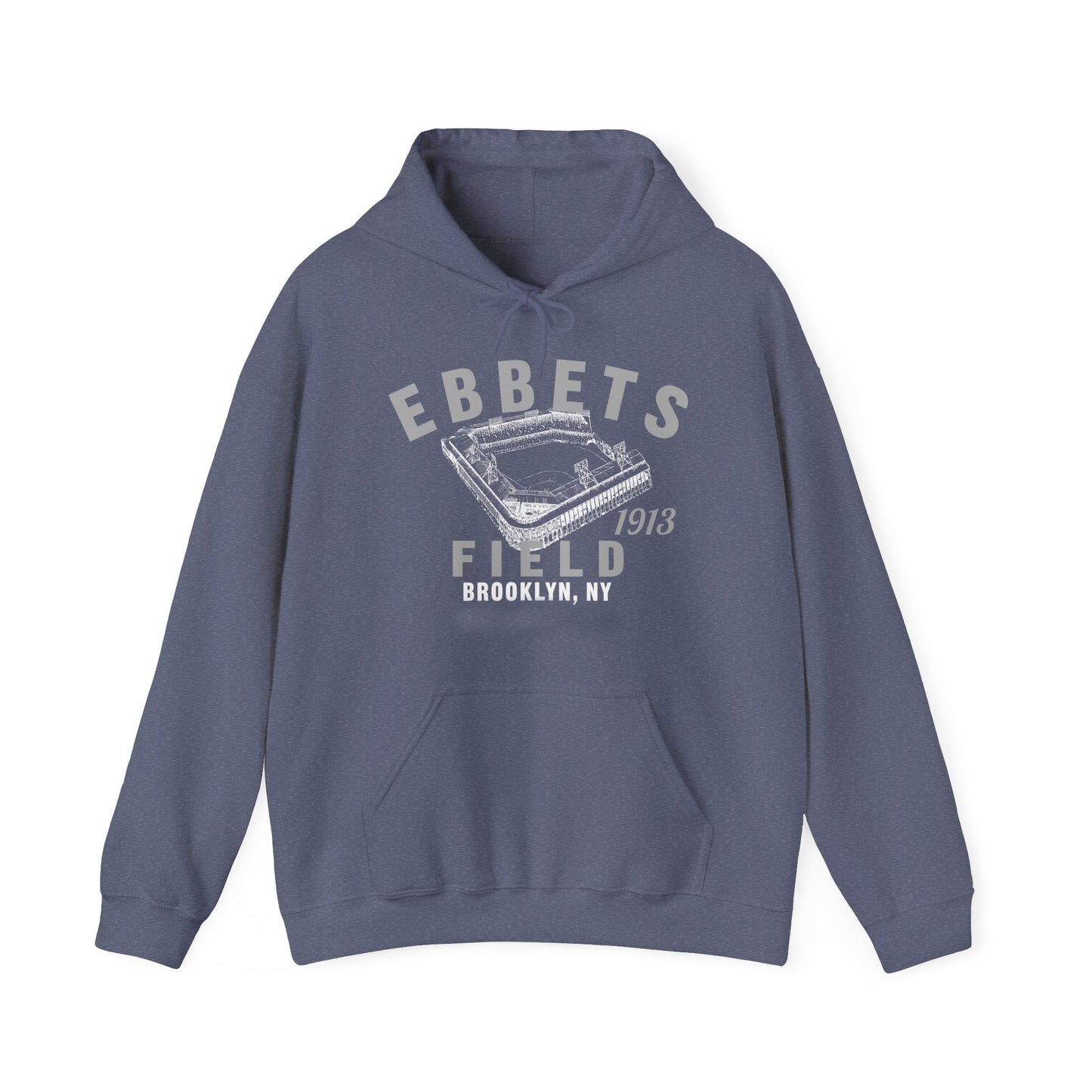 Ebbets Field 1913 Baseball Unisex Hooded Sweatshirt - Past Home of Your Brooklyn Dodgers