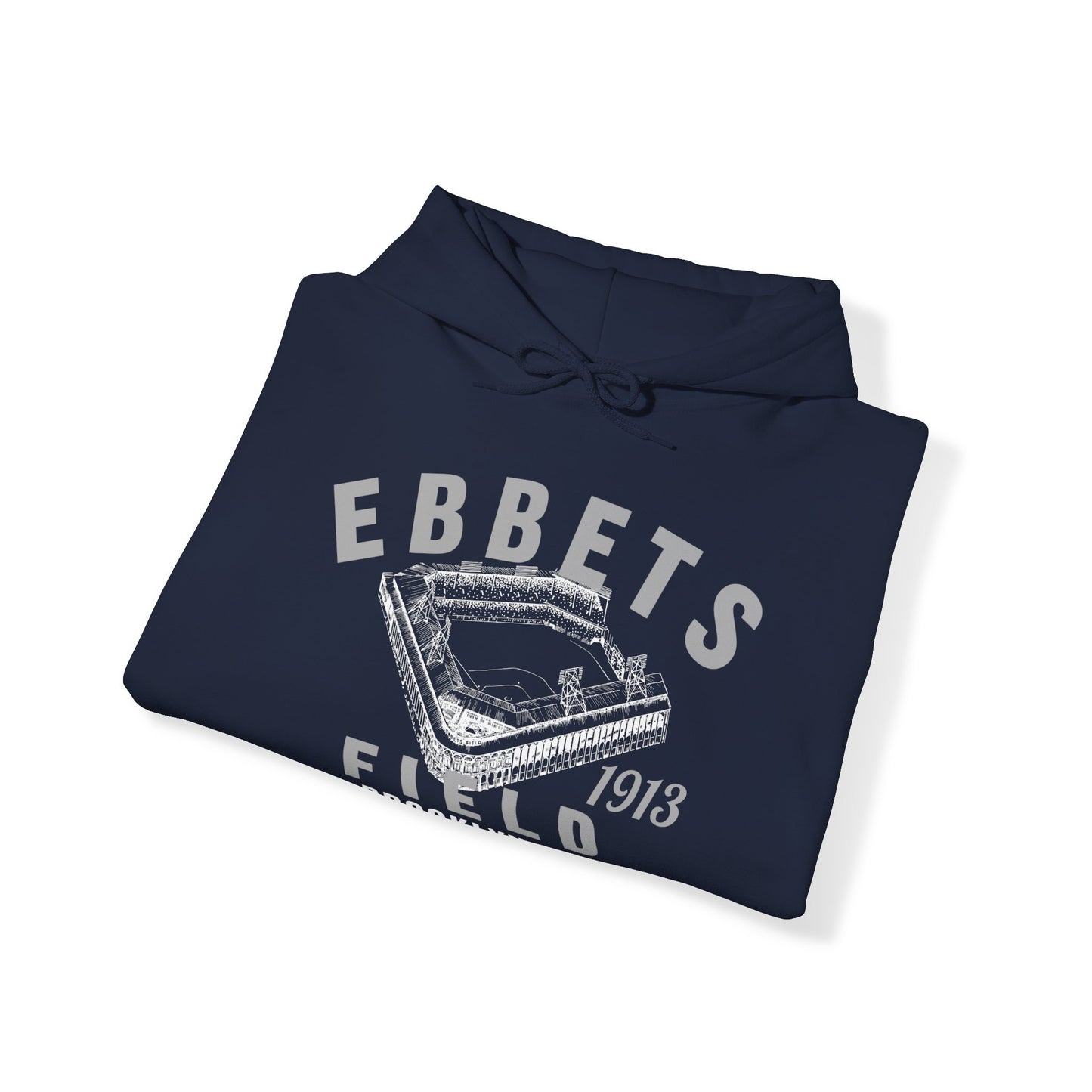 Ebbets Field 1913 Baseball Unisex Hooded Sweatshirt - Past Home of Your Brooklyn Dodgers