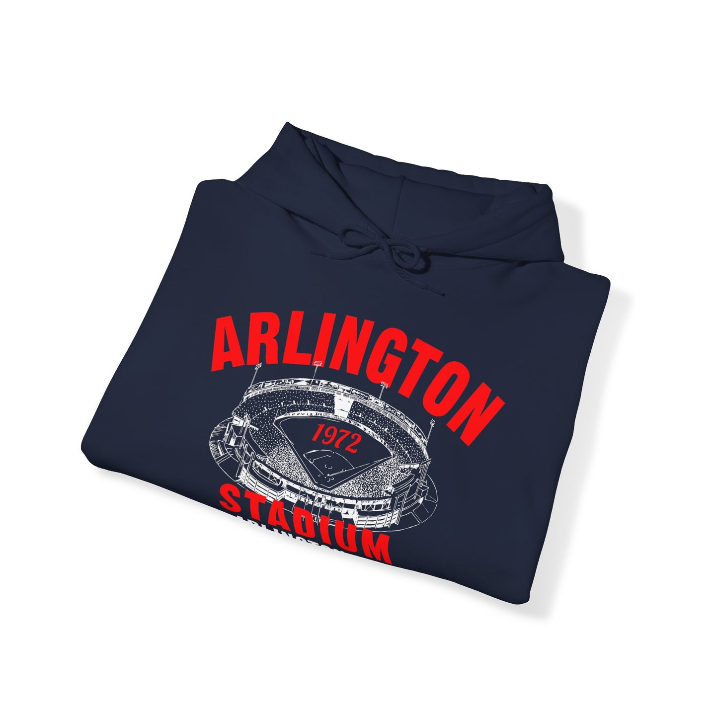 Arlington Stadium 1972 Baseball Unisex Hooded Sweatshirt - Past Home of Your Texas Rangers
