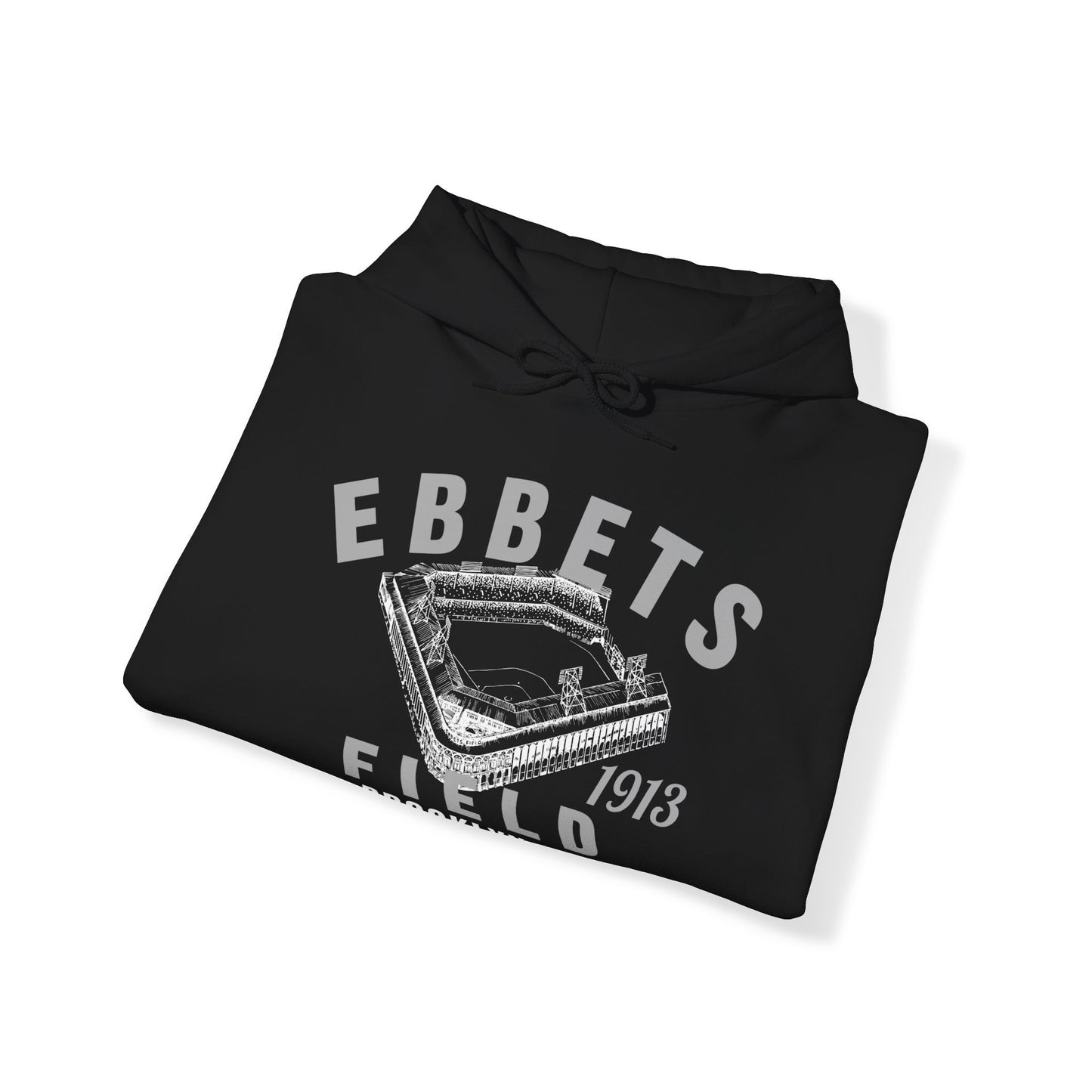 Ebbets Field 1913 Baseball Unisex Hooded Sweatshirt - Past Home of Your Brooklyn Dodgers