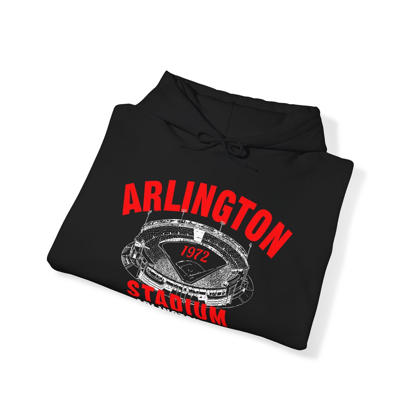 Arlington Stadium 1972 Baseball Unisex Hooded Sweatshirt - Past Home of Your Texas Rangers