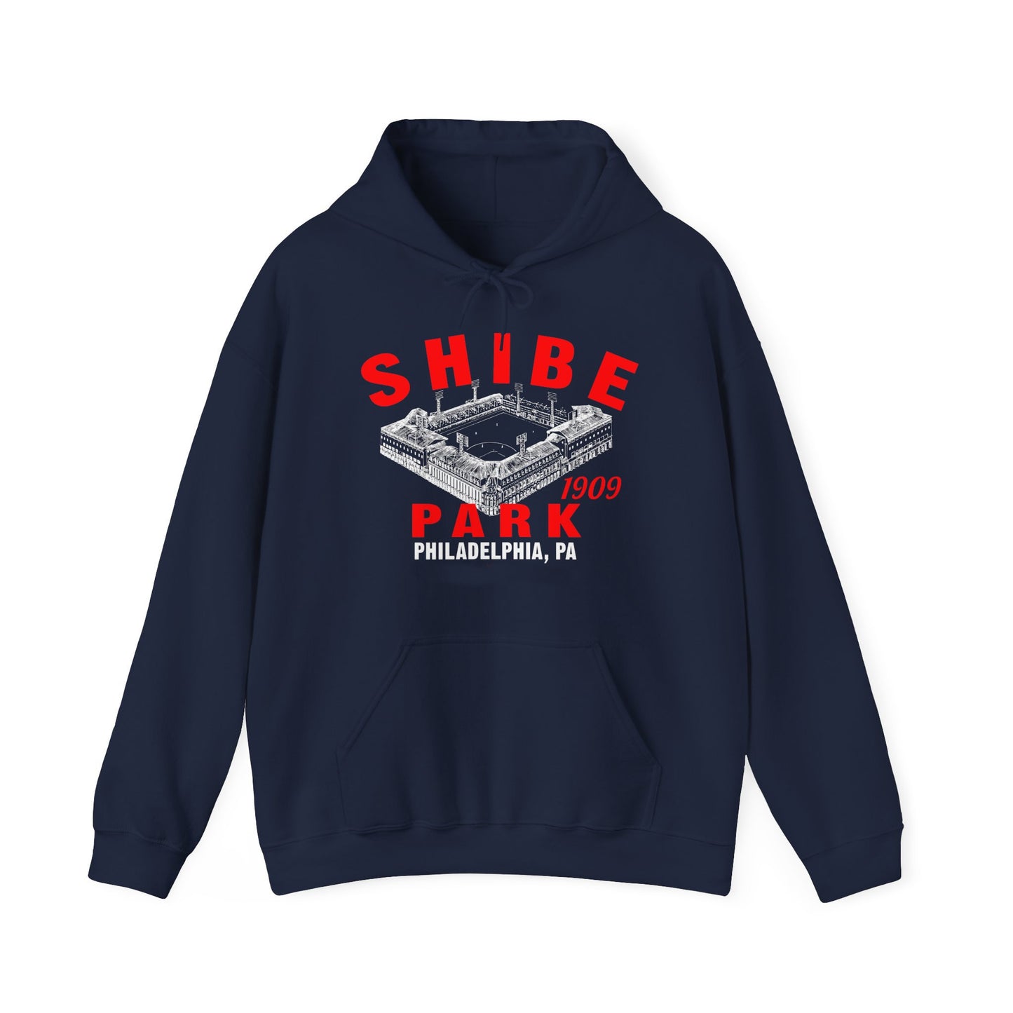 Shibe Park 1909 Baseball Unisex Hooded Sweatshirt - Past Home of Your Philadelphia A's