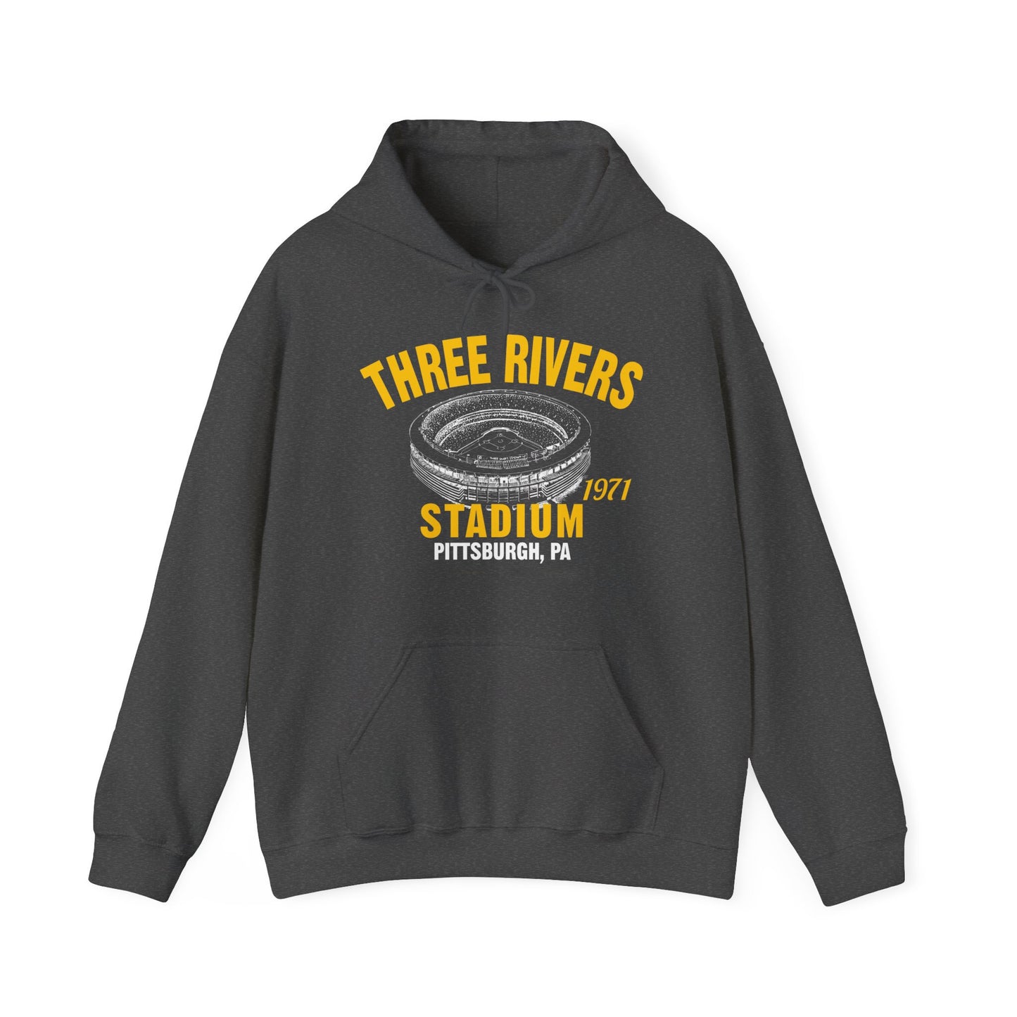 Three Rivers Stadium 1971 Baseball Unisex Hooded Sweatshirt - Past Home of Your Pittsburgh Pirates