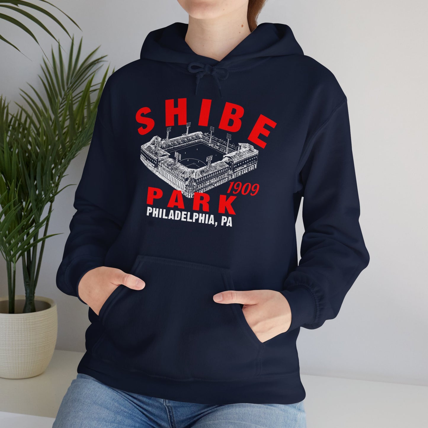 Shibe Park 1909 Baseball Unisex Hooded Sweatshirt - Past Home of Your Philadelphia A's