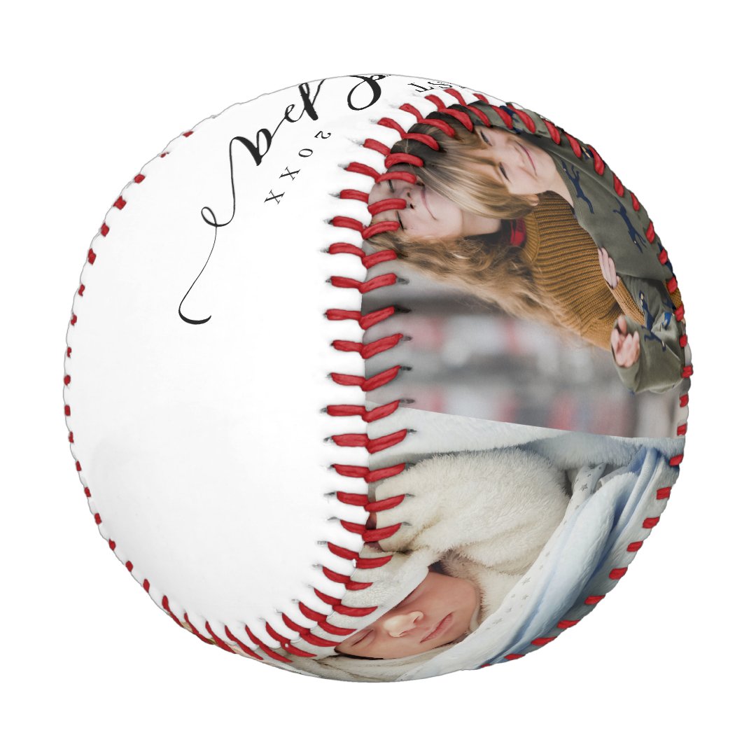 🔥Hot Sale🔥Best Grandpa Ever Script Fathers Day Photo Collage Baseball