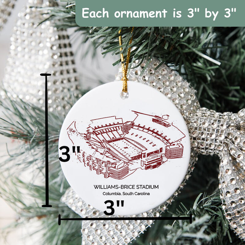 Williams–Brice Stadium - South Carolina Gamecocks football,College Football Ceramic Christmas Ornament
