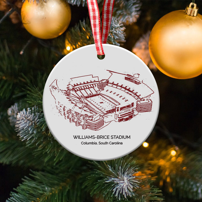 Williams–Brice Stadium - South Carolina Gamecocks football,College Football Ceramic Christmas Ornament