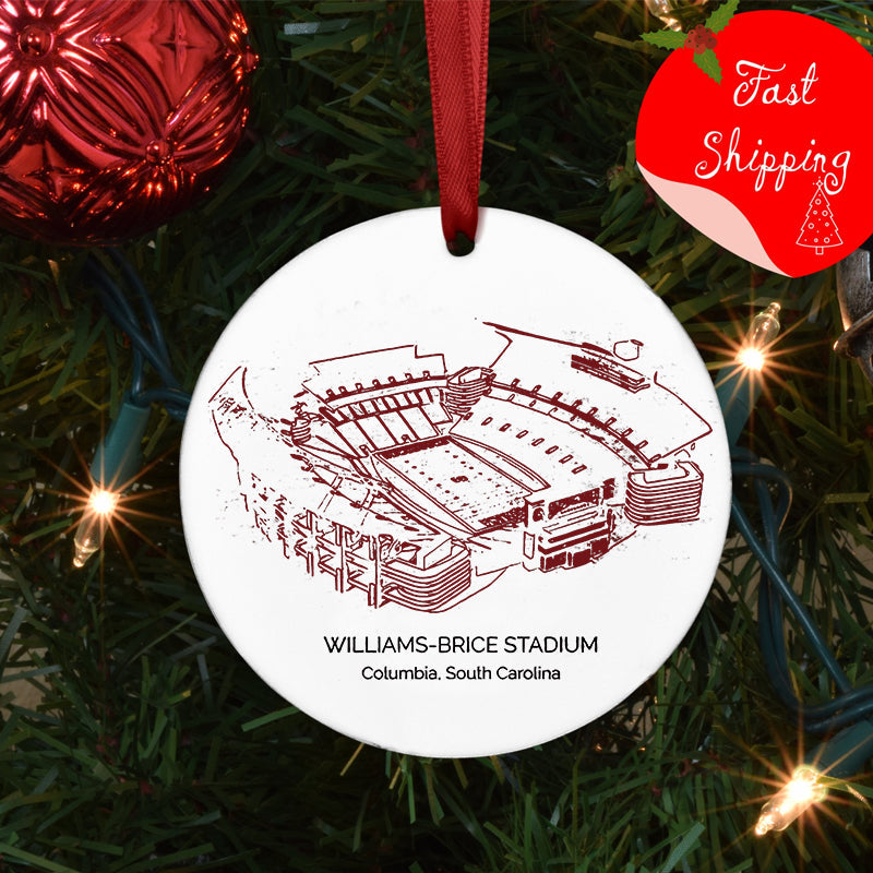 Williams–Brice Stadium - South Carolina Gamecocks football,College Football Ceramic Christmas Ornament