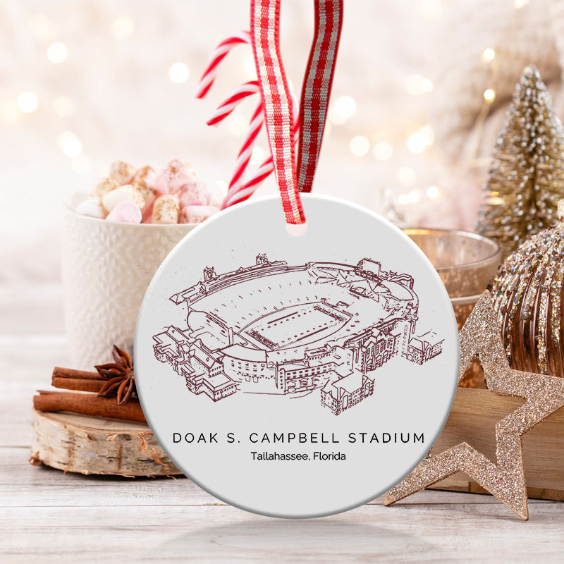 Doak Campbell Stadium - Florida State Seminoles football, College Football Ceramic Christmas Ornament