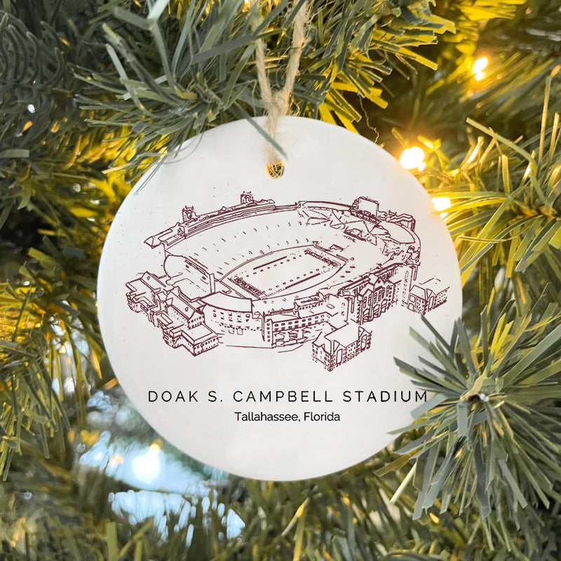 Doak Campbell Stadium - Florida State Seminoles football, College Football Ceramic Christmas Ornament