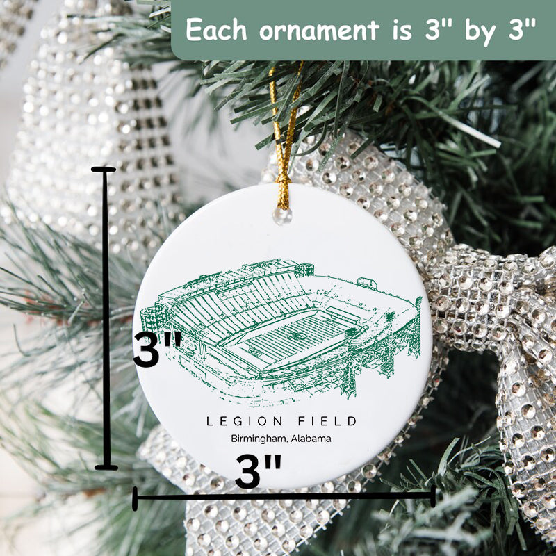 Legion Field - UAB Blazers football,College Football Ceramic Christmas Ornament