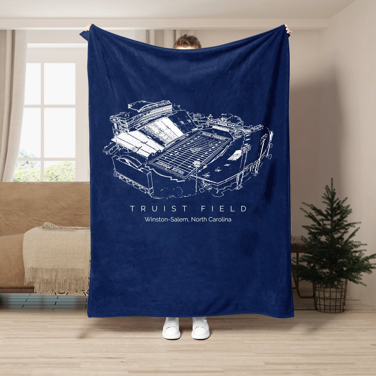 Truist Field Stadium - Wake Forest Demon Deacons football,College Football Blanket